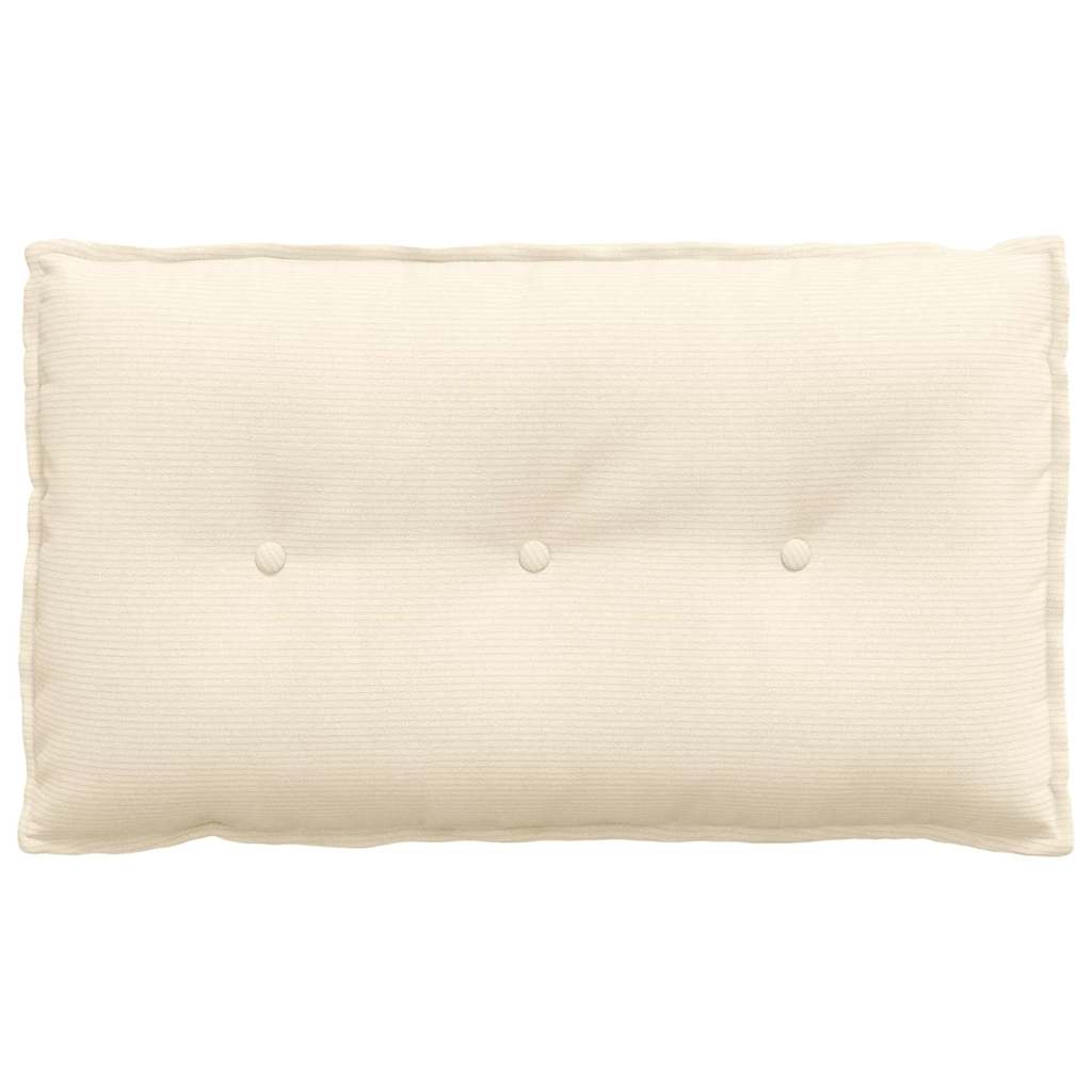 Rückenkissen Creme 80 x 50 cm Cordstoff