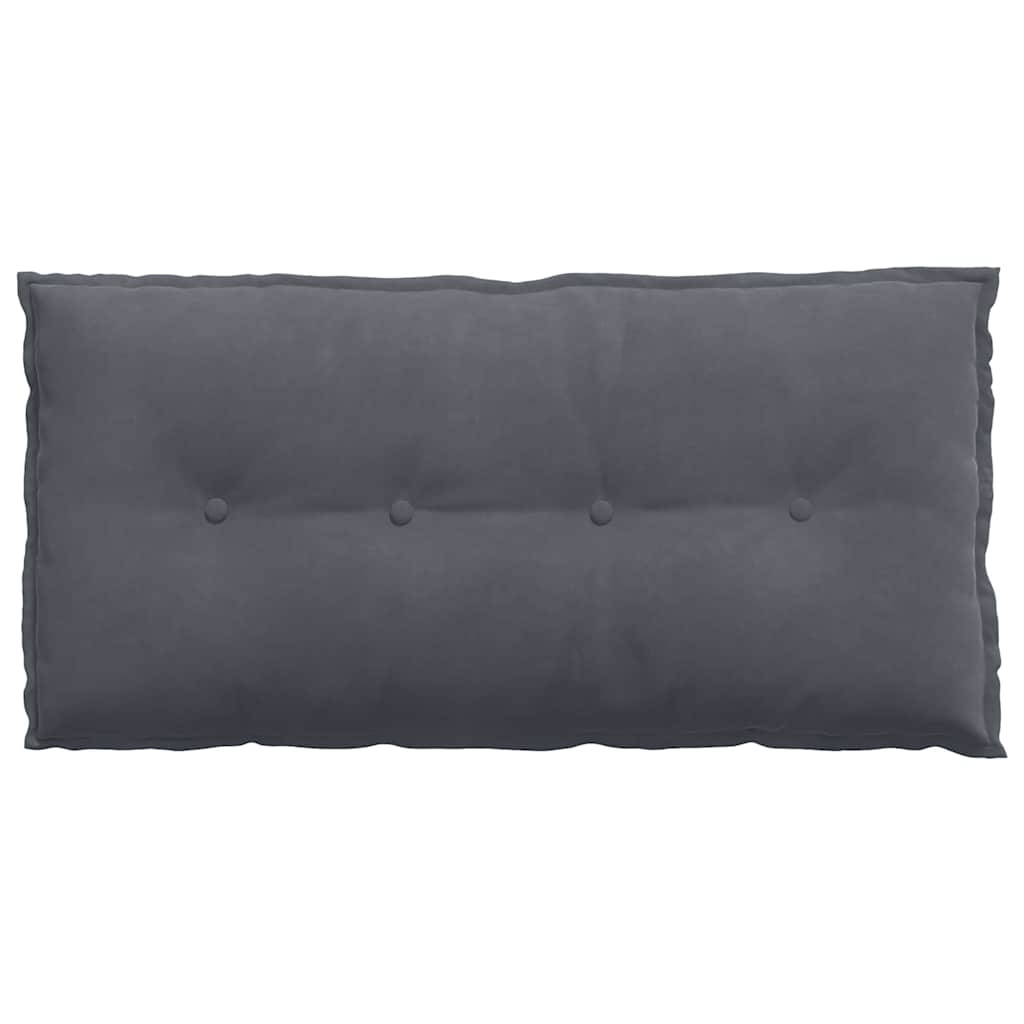 Rückenkissen Dunkelgrau 100 x 50 cm Cordstoff