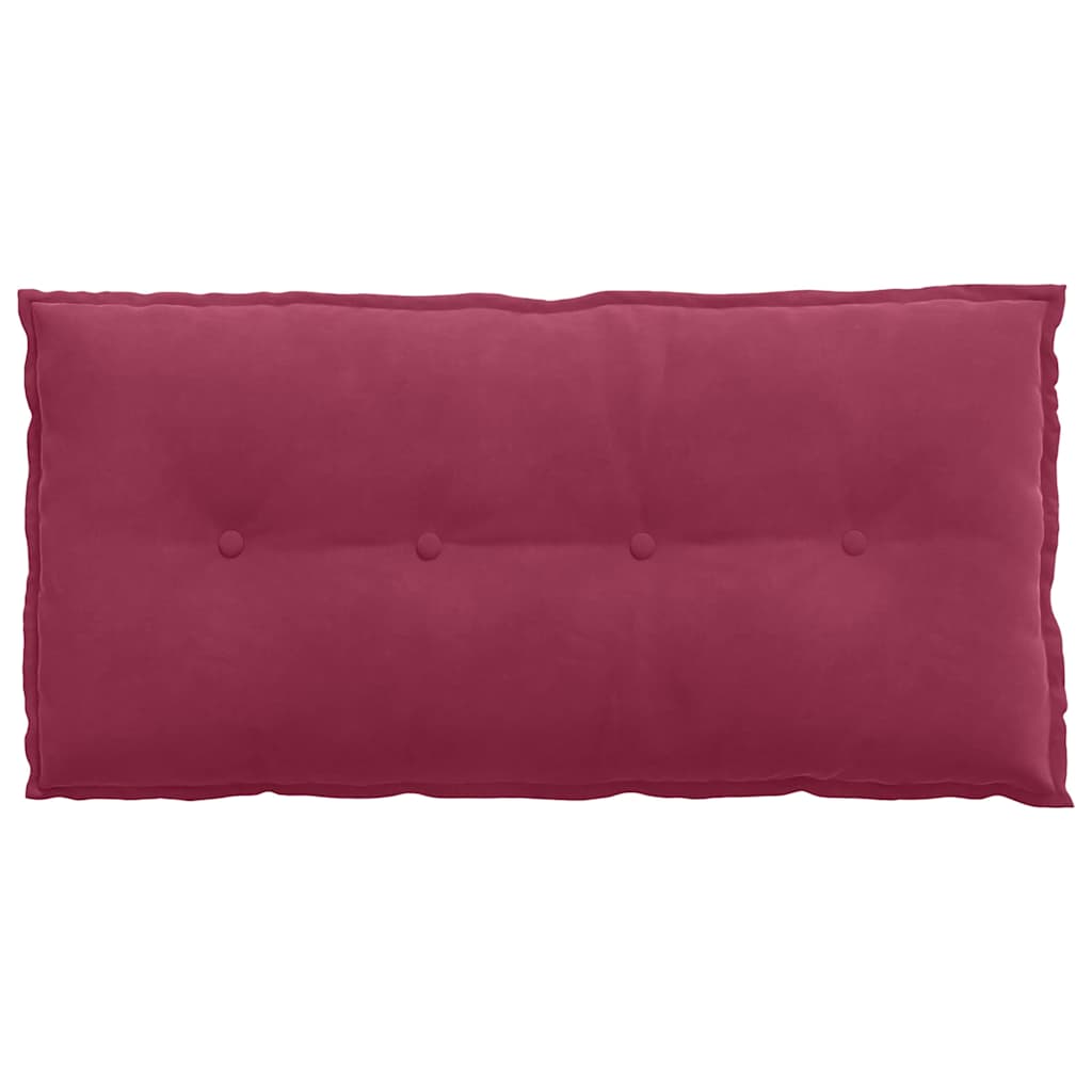 Rückenkissen Weinrot 100 x 50 cm Cordstoff