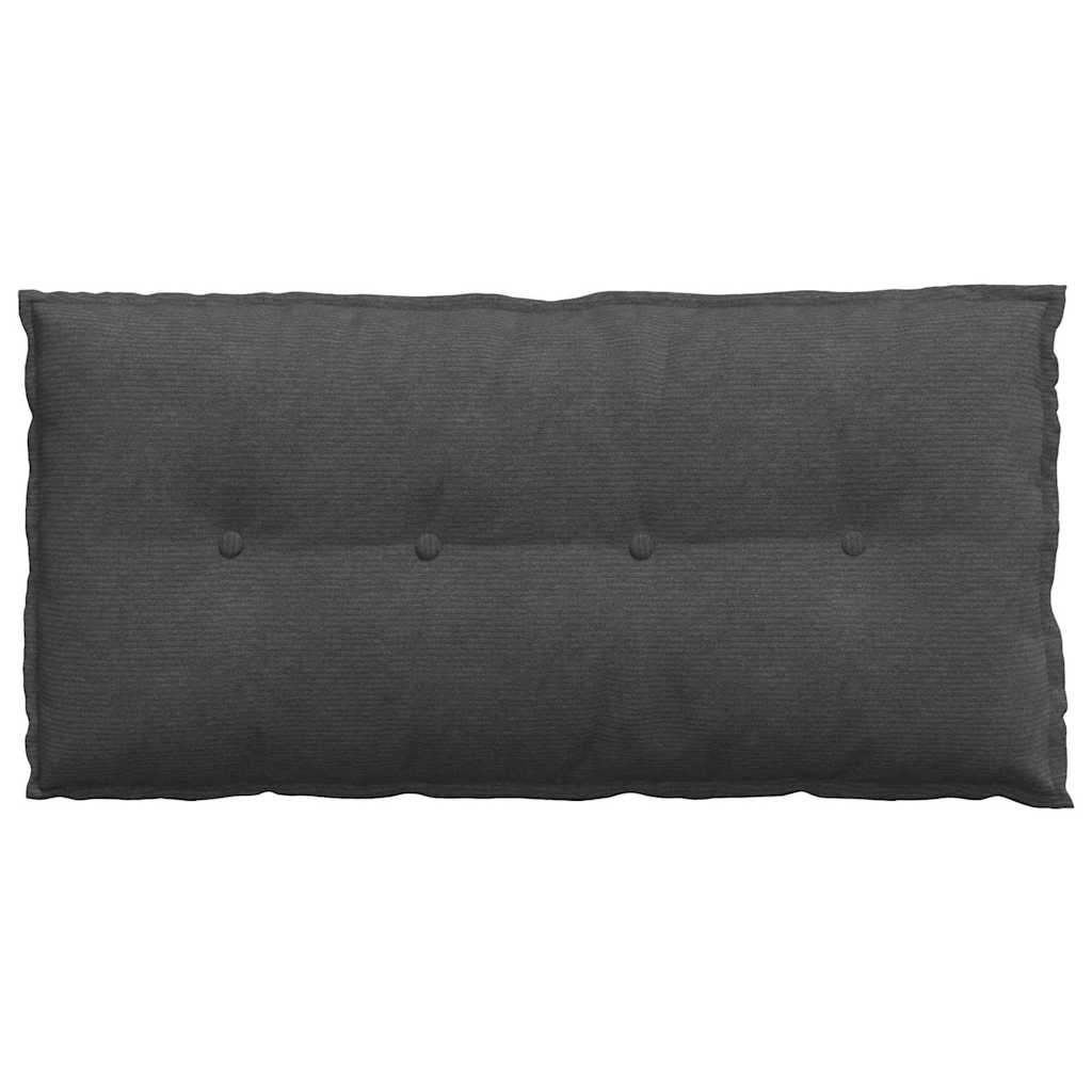 Rückenkissen Dunkelgrau 100 x 50 cm Cordstoff