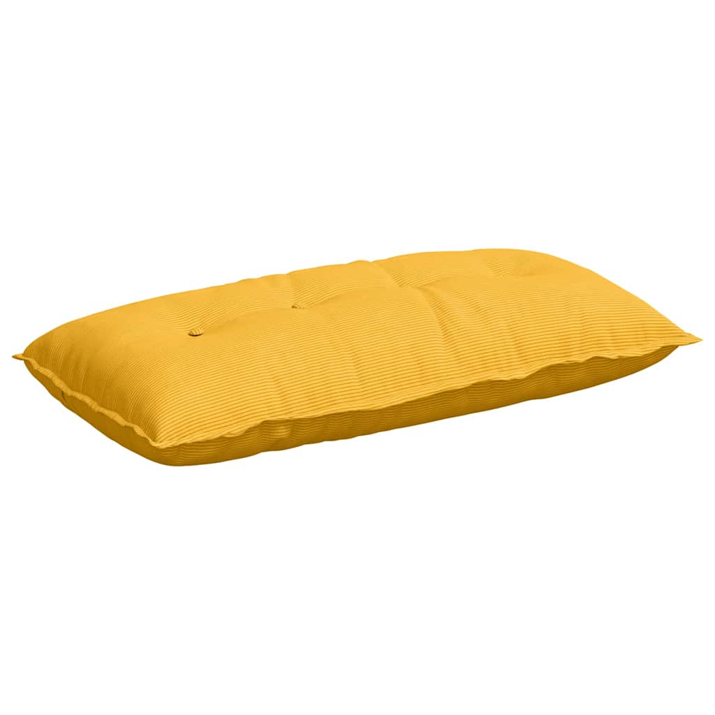 Rückenkissen Helles Gelb 100 x 50 cm Cordstoff