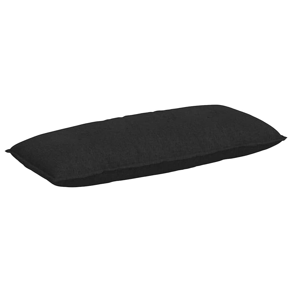 Rückenkissen Schwarz 120 x 19 x 50 cm Stoff