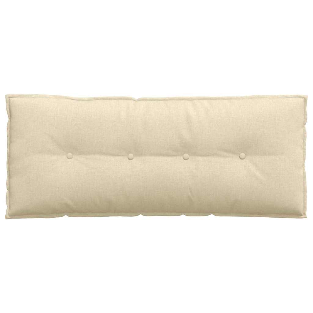 Rückenkissen Creme 120 x 19 x 50 cm Stoff