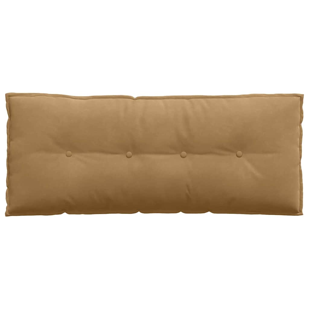 Rückenkissen Braun 120 x 50 cm Cordstoff