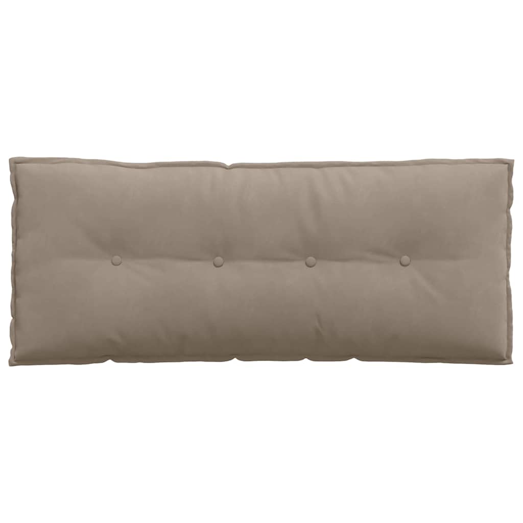 Rückenkissen Taupe 120 x 50 cm Mikrofaserstoff