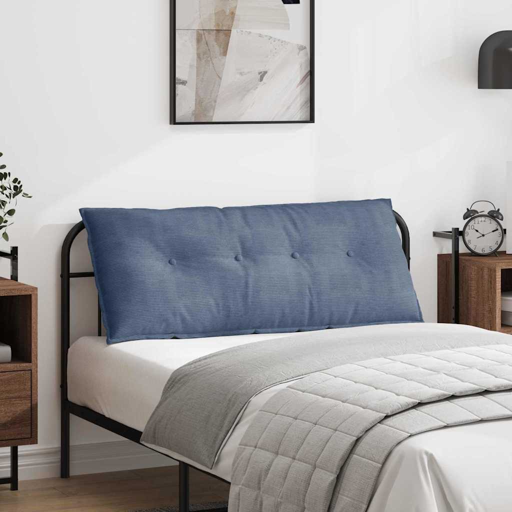 Rückenkissen Blau 120 x 50 cm Cordstoff
