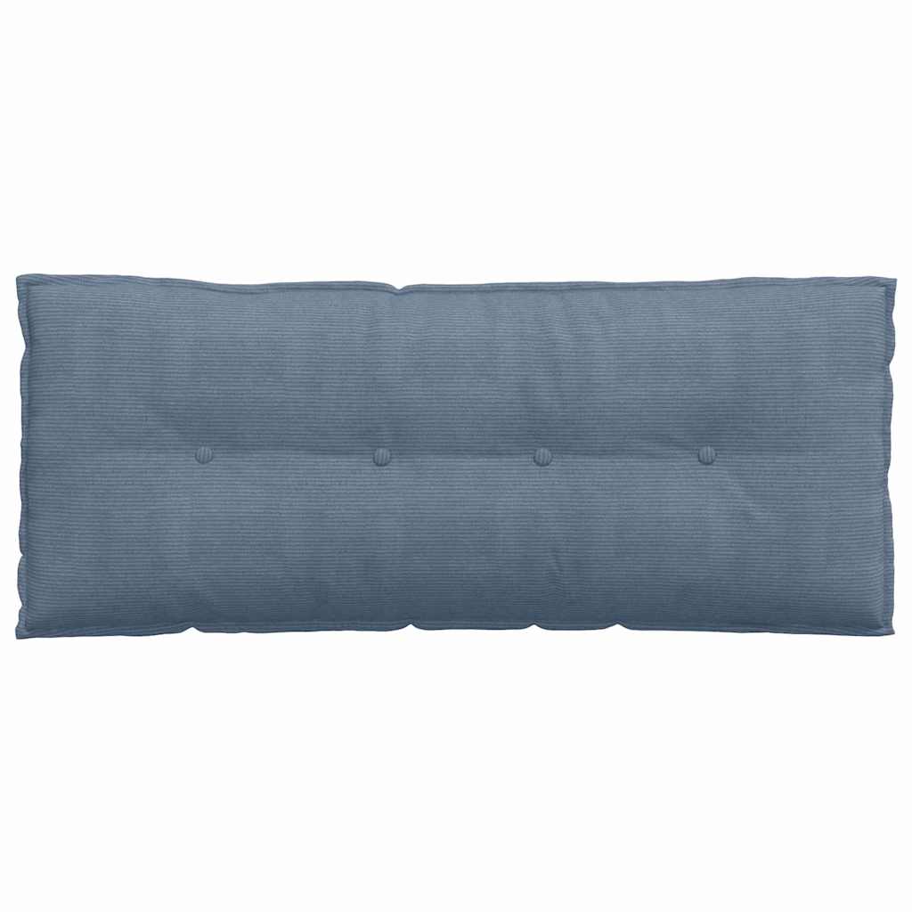 Rückenkissen Blau 120 x 50 cm Cordstoff