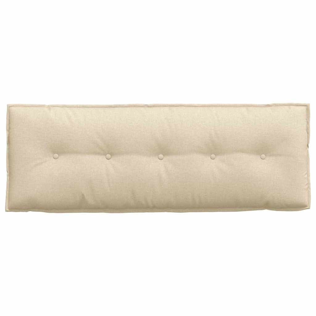 Rückenkissen Creme 140 x 19 x 50 cm Stoff