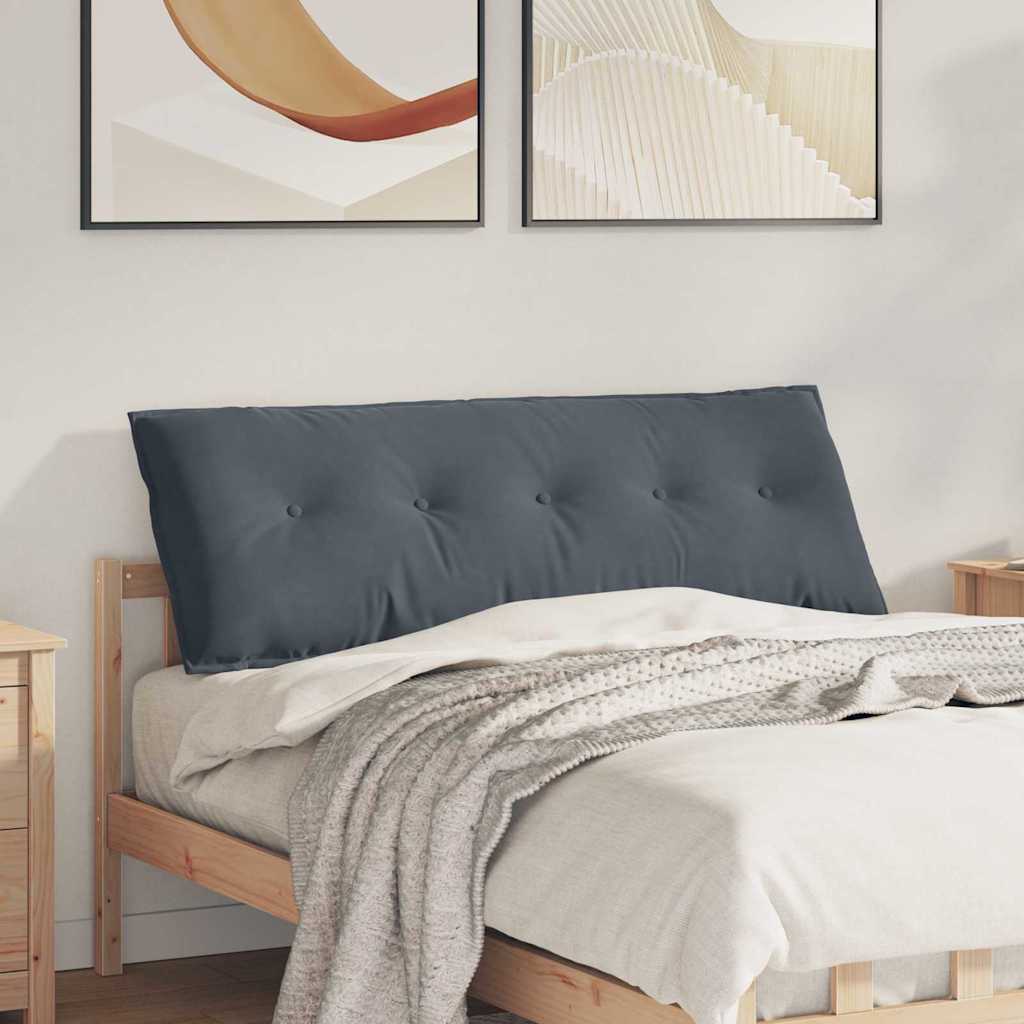 Rückenkissen Dunkelgrau 140 x 50 cm Cordstoff