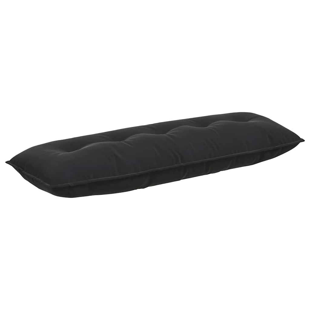 Rückenkissen Schwarz 140 x 50 cm Cordstoff