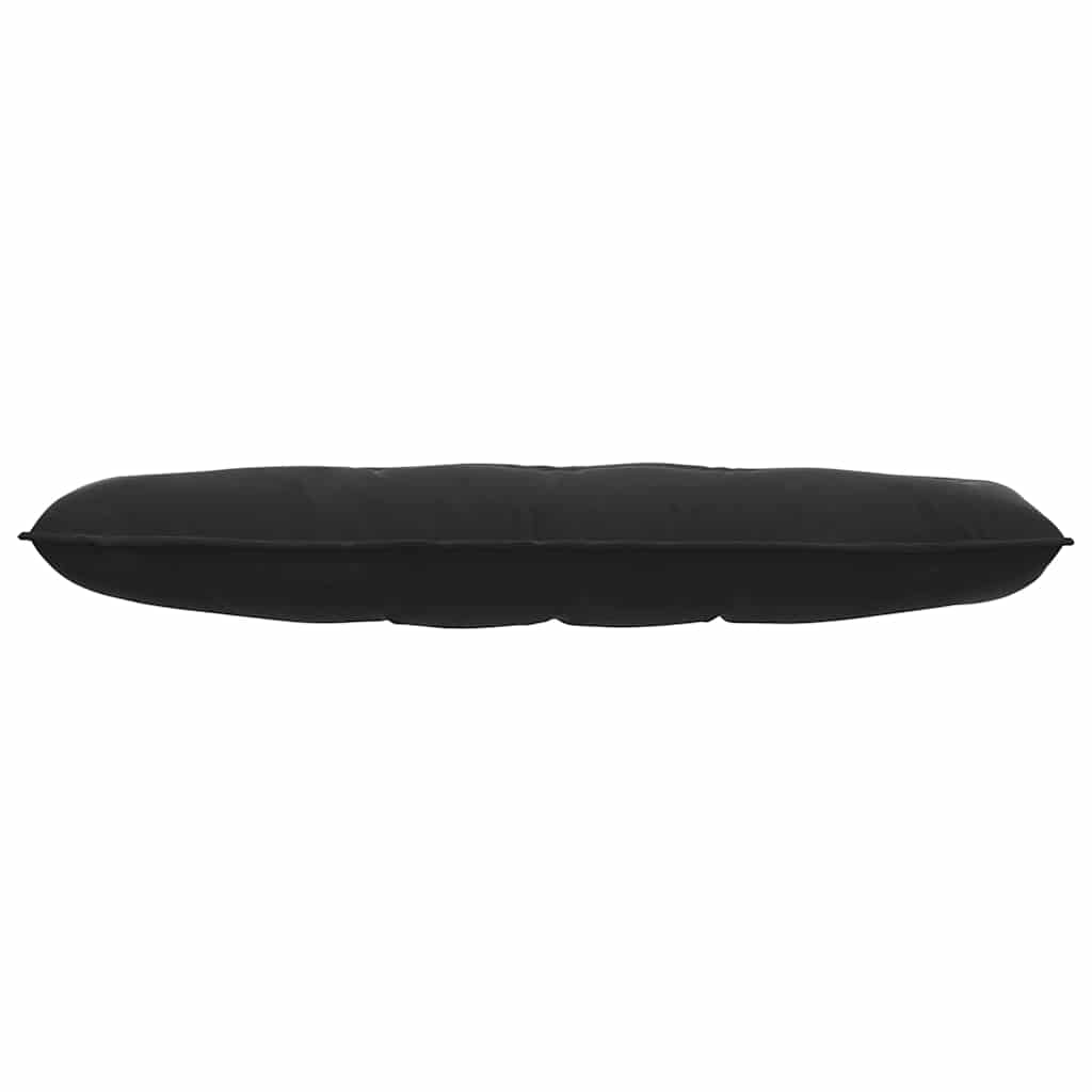 Rückenkissen Schwarz 140 x 50 cm Cordstoff