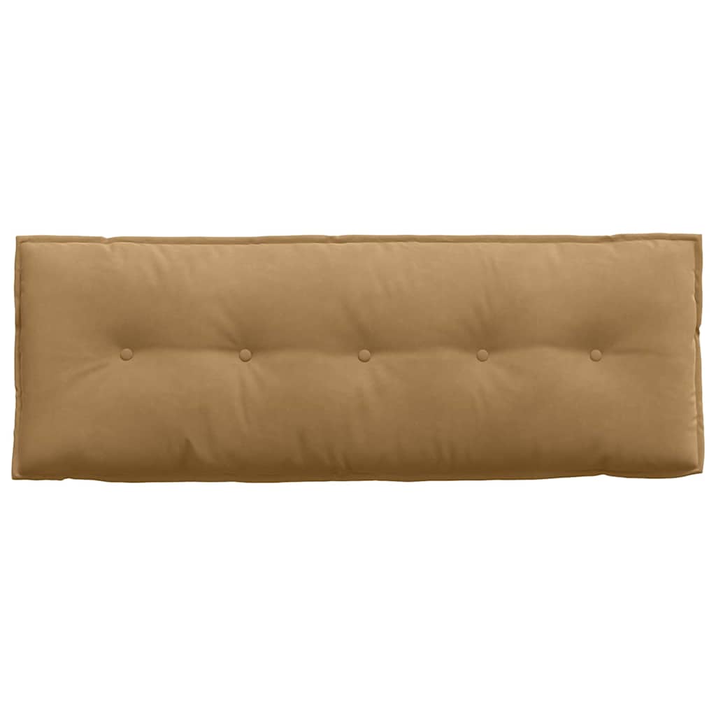 Rückenkissen Braun 140 x 50 cm Cordstoff
