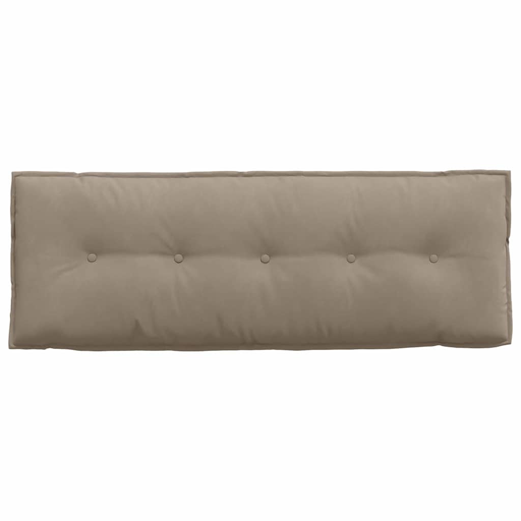 Rückenkissen Taupe 140 x 50 cm Mikrofaserstoff