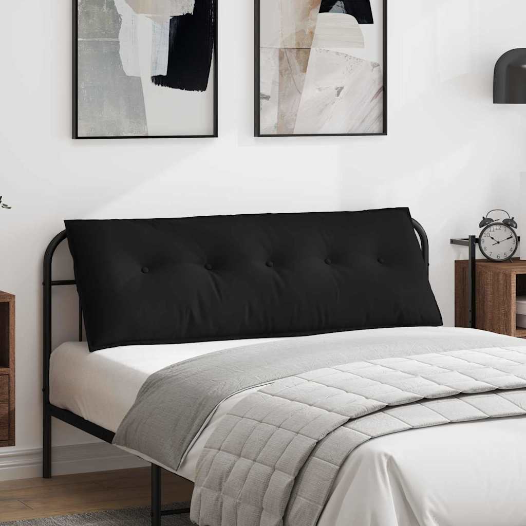 Rückenkissen Schwarz 140 x 50 cm Mikrofaserstoff
