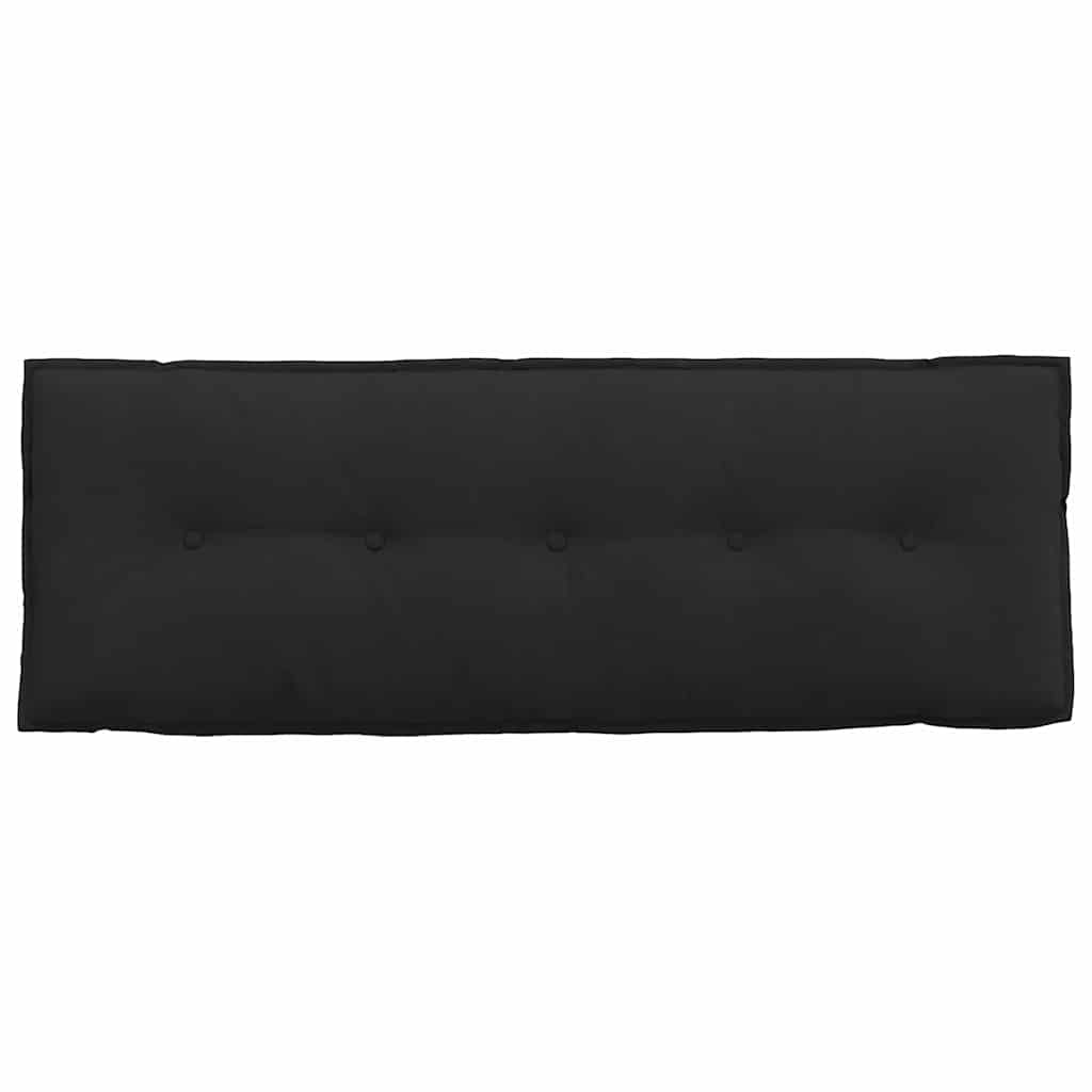 Rückenkissen Schwarz 140 x 50 cm Mikrofaserstoff
