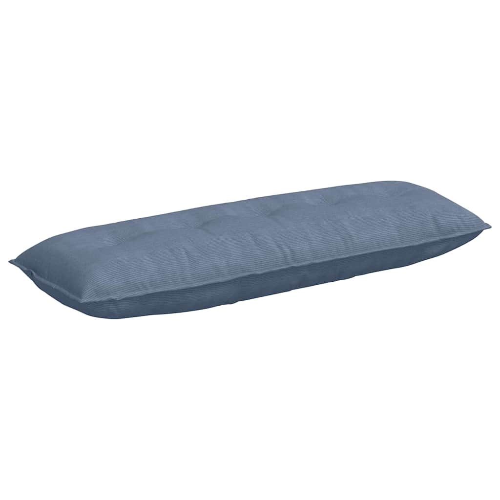 Rückenkissen Blau 140 x 50 cm Cordstoff