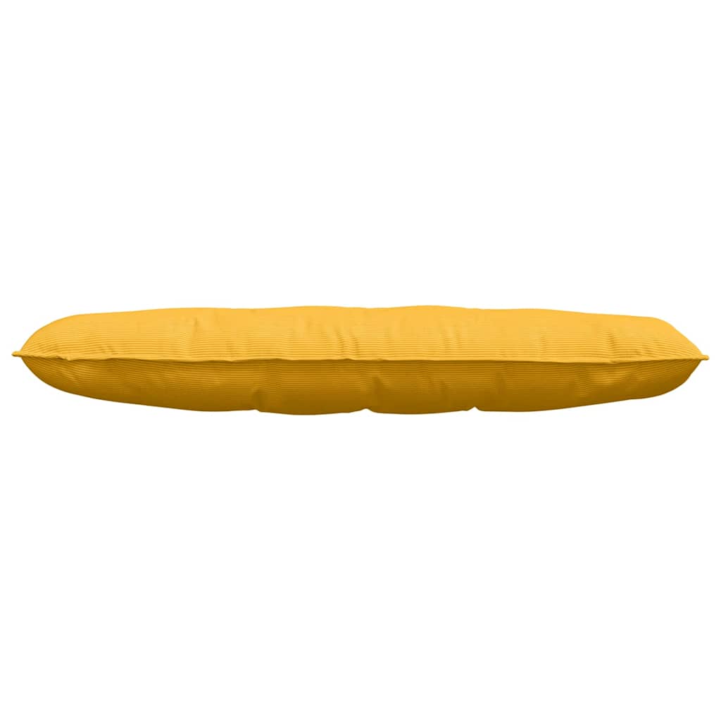 Rückenkissen Helles Gelb 140 x 50 cm Cordstoff
