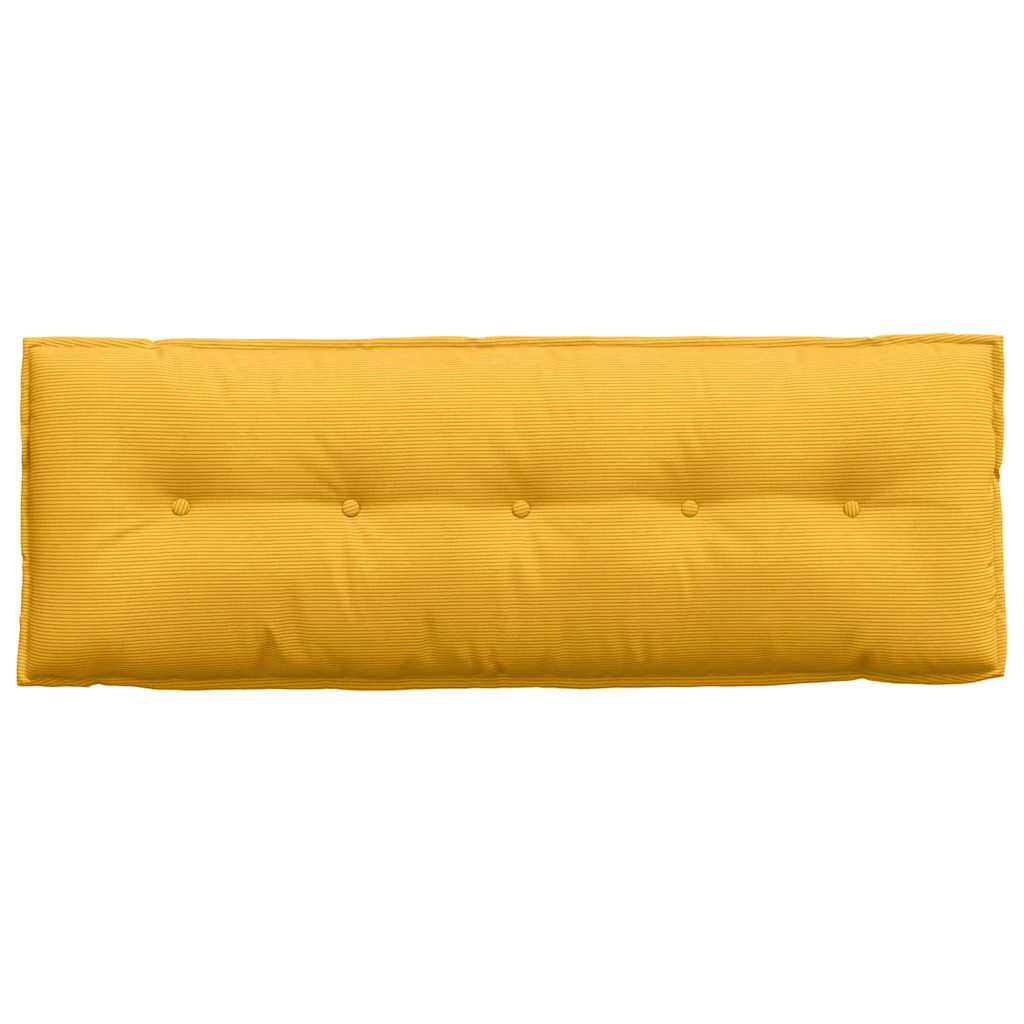 Rückenkissen Helles Gelb 140 x 50 cm Cordstoff