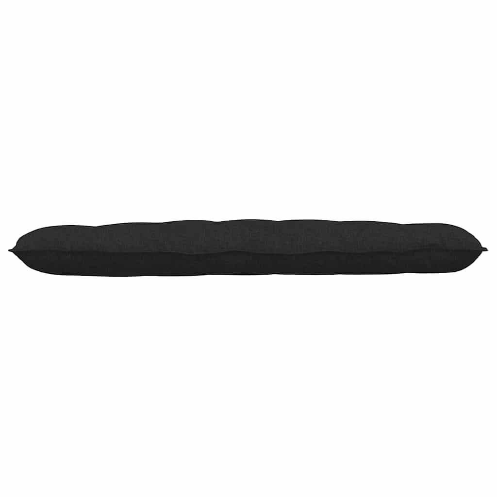 Rückenkissen Schwarz 160 x 19 x 50 cm Stoff
