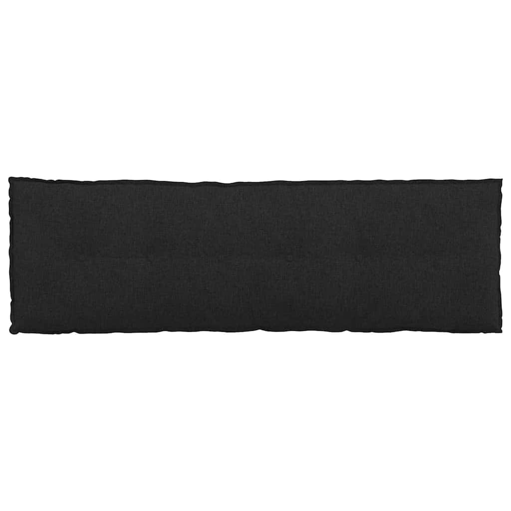 Rückenkissen Schwarz 160 x 19 x 50 cm Stoff