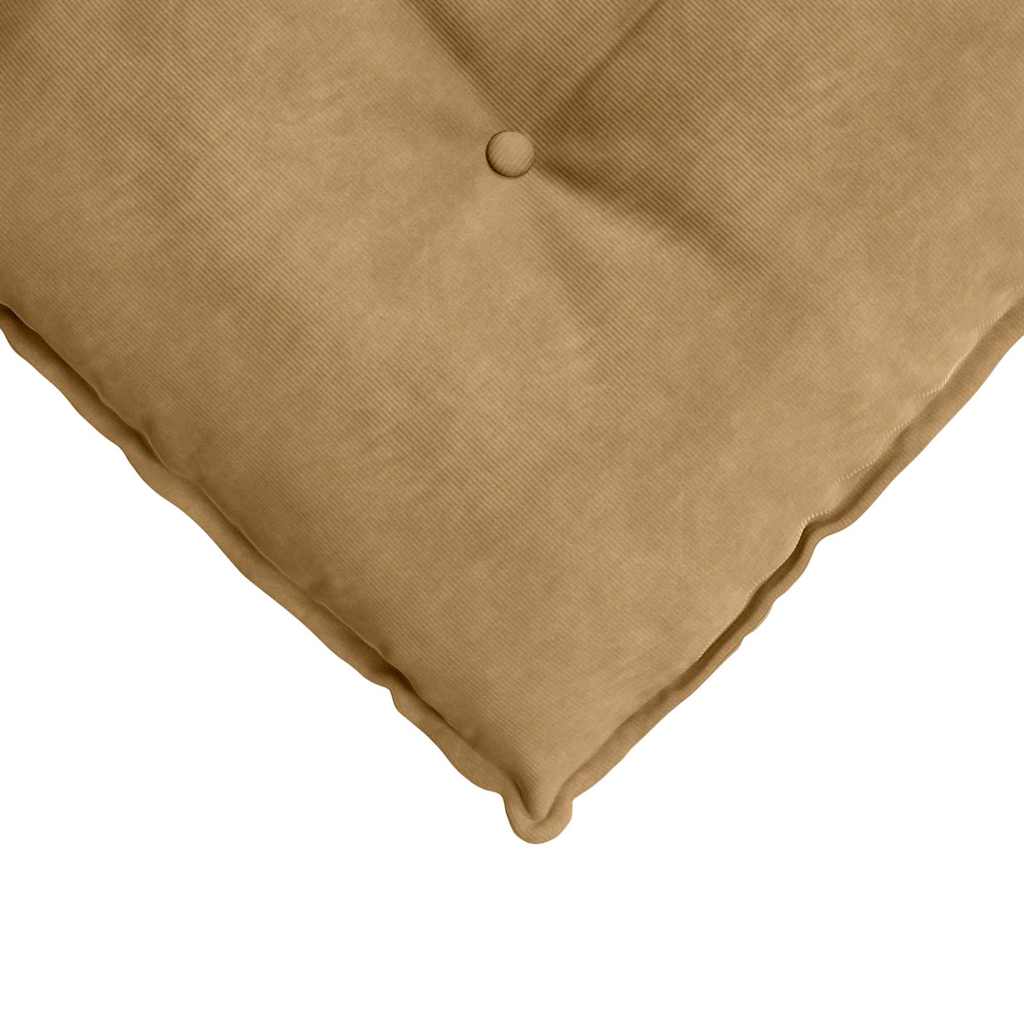 Rückenkissen Braun 160 x 50 cm Cordstoff