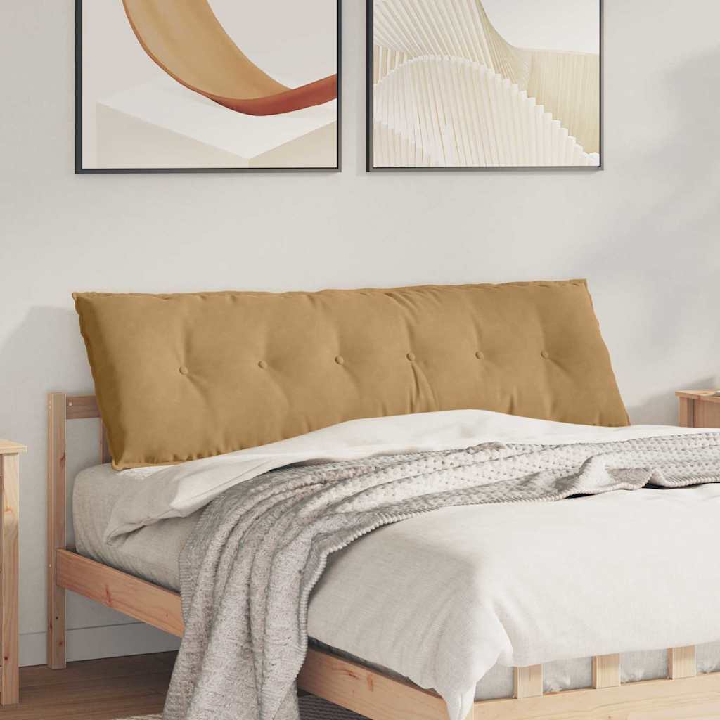 Rückenkissen Braun 160 x 50 cm Cordstoff
