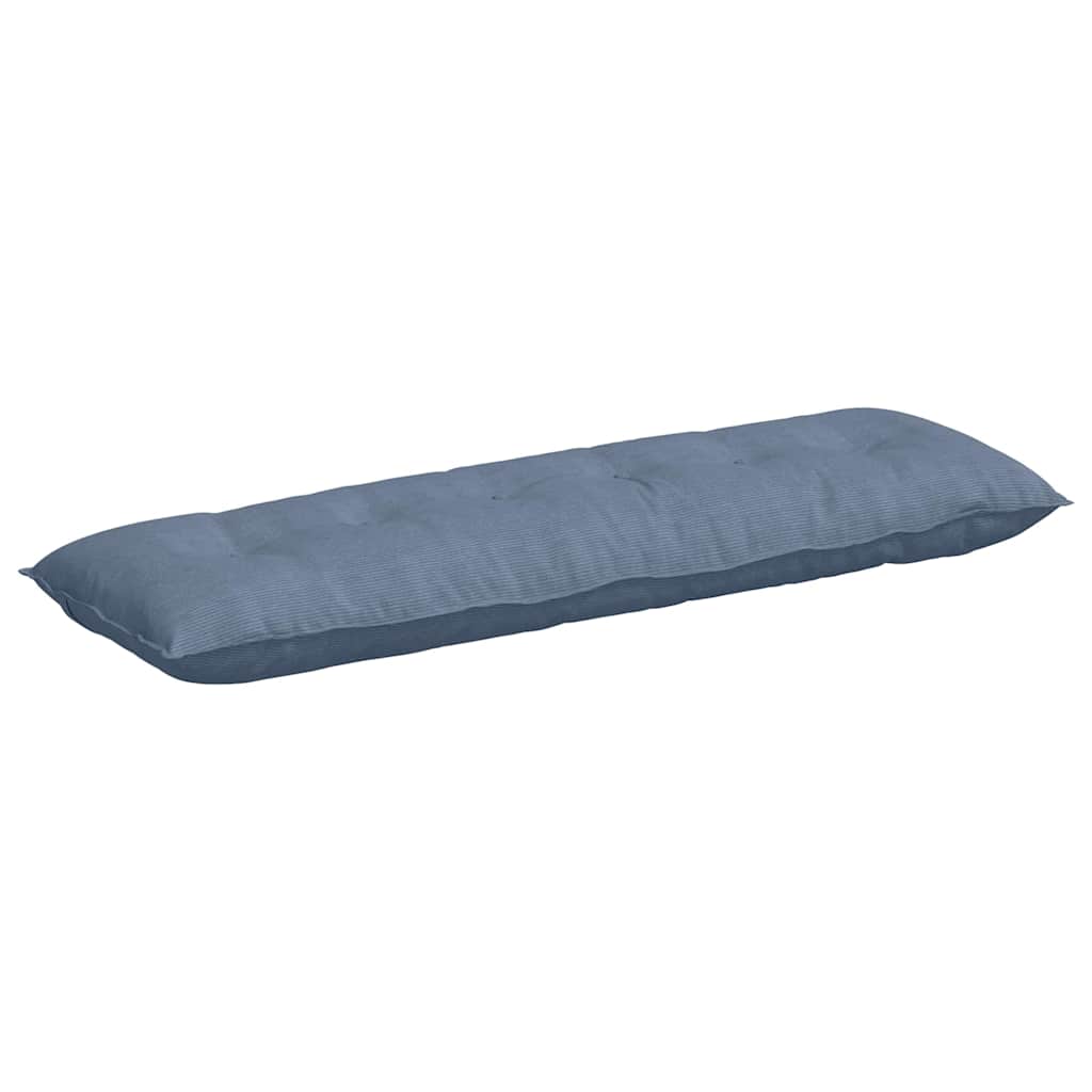 Rückenkissen Blau 160 x 50 cm Cordstoff