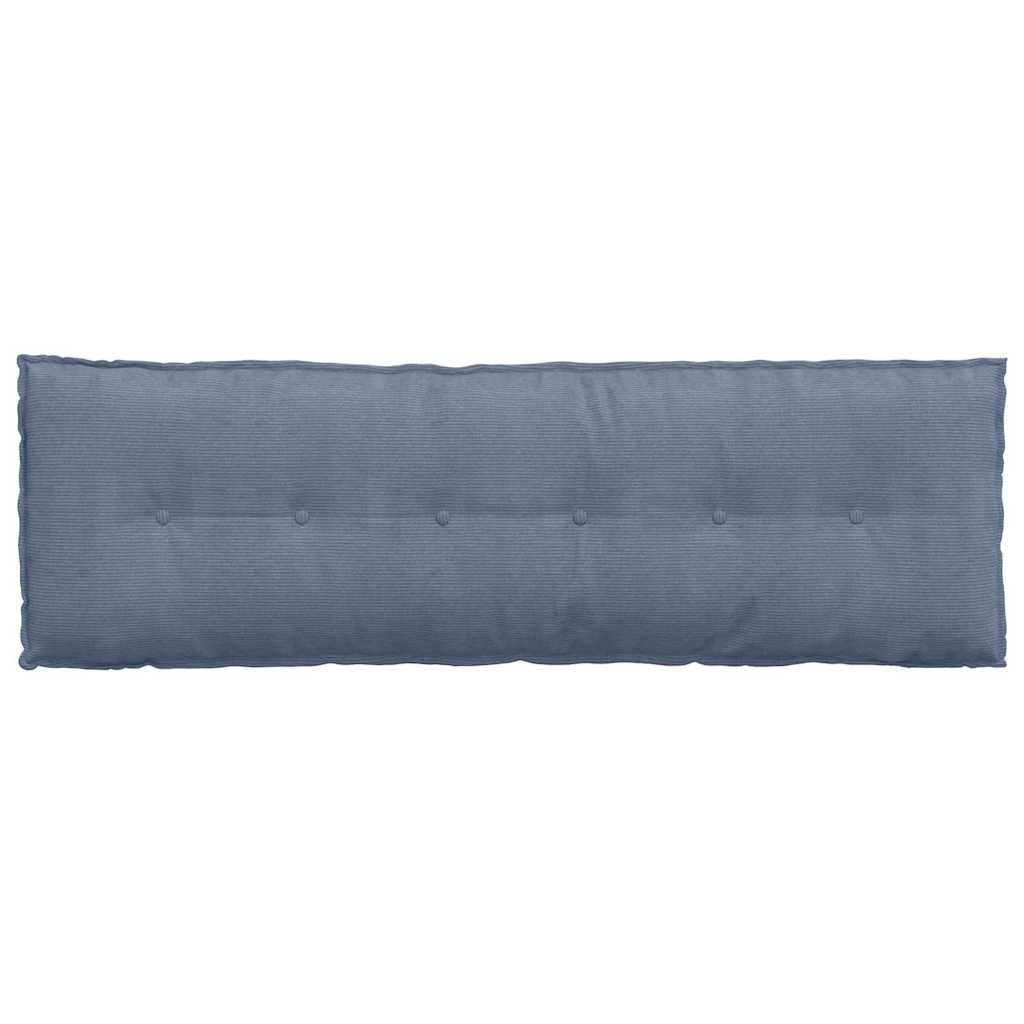 Rückenkissen Blau 160 x 50 cm Cordstoff