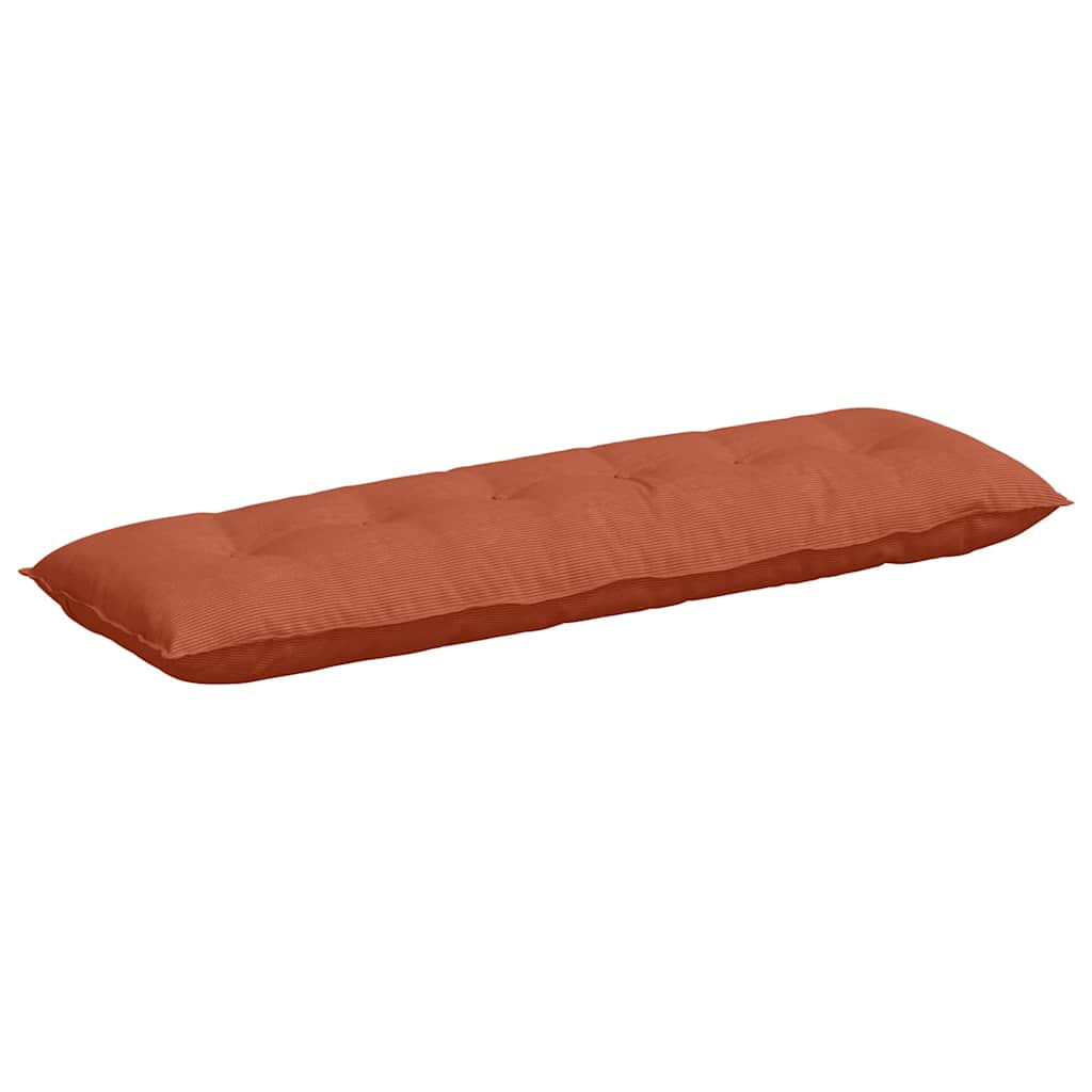 Rückenkissen Rot-Orange 160 x 50 cm Cordstoff