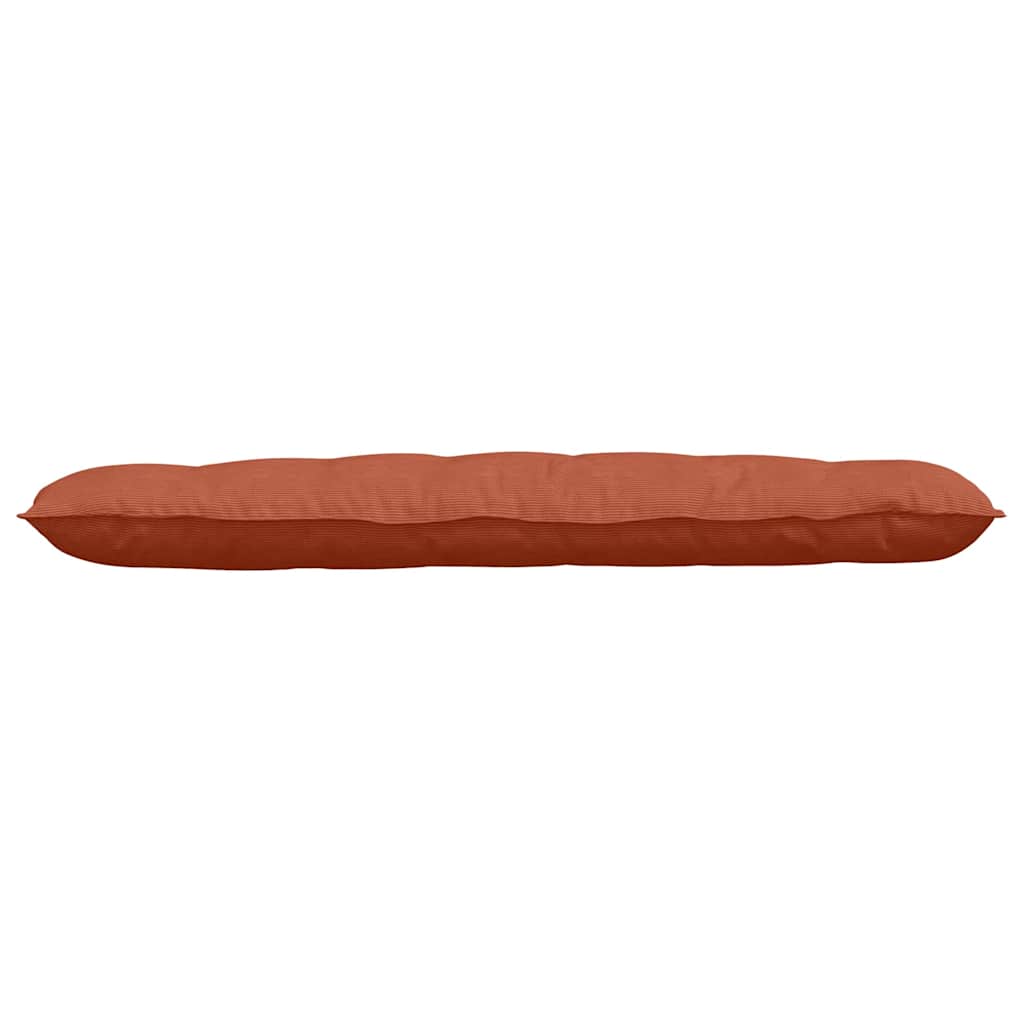 Rückenkissen Rot-Orange 160 x 50 cm Cordstoff