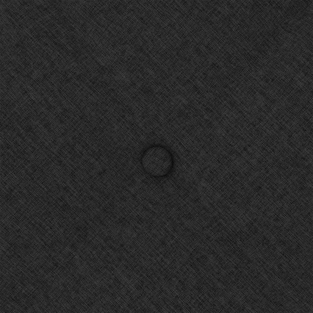 Rückenkissen Schwarz 180 x 19 x 50 cm Stoff