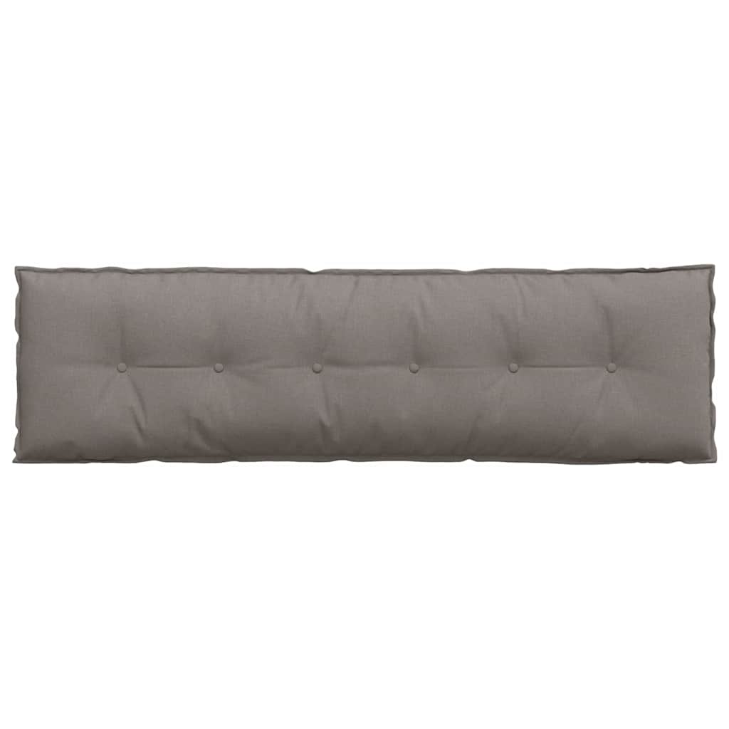 Rückenkissen Taupe 180 x 19 x 50 cm Stoff