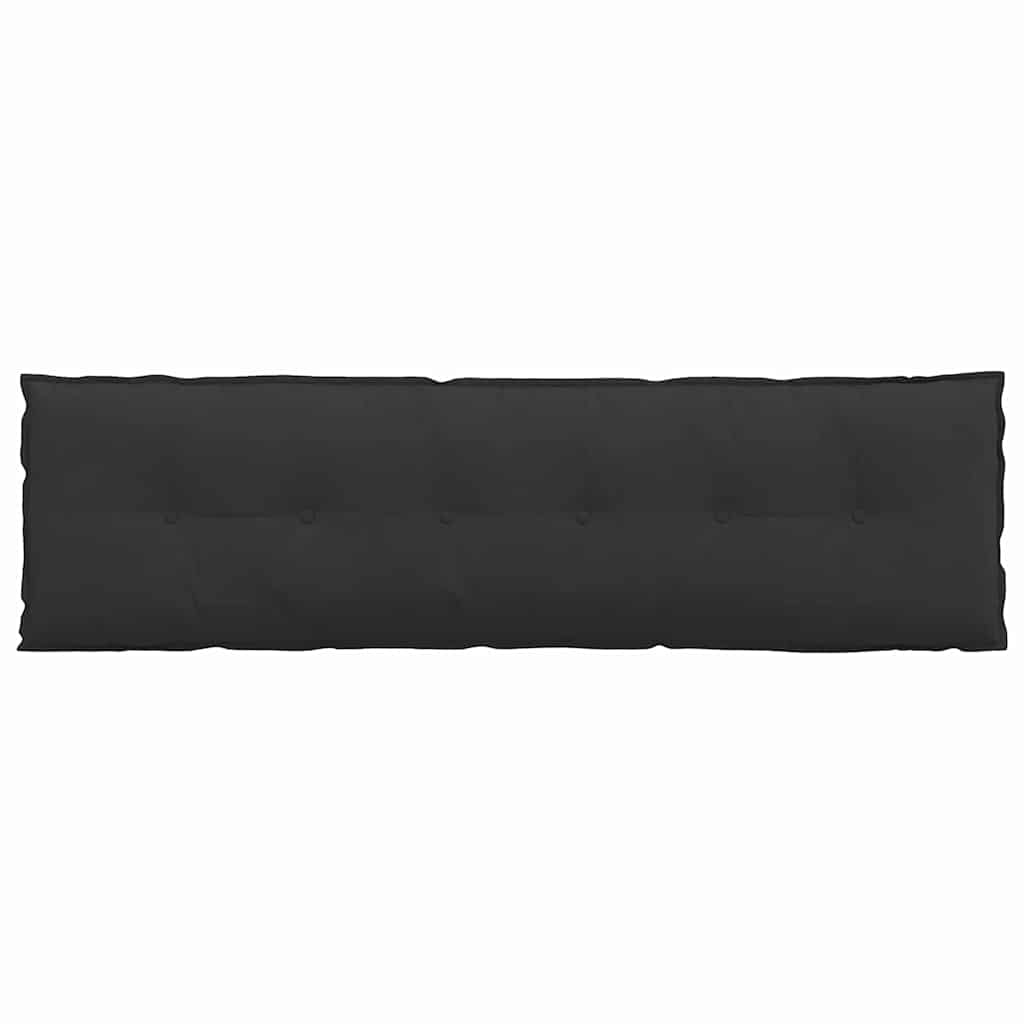Rückenkissen Schwarz 180 x 50 cm Mikrofaserstoff