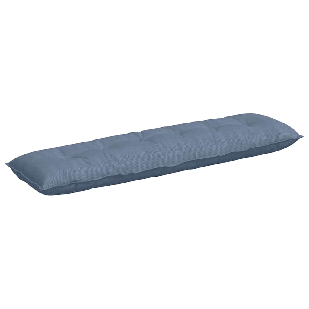 Rückenkissen Blau 180 x 50 cm Cordstoff