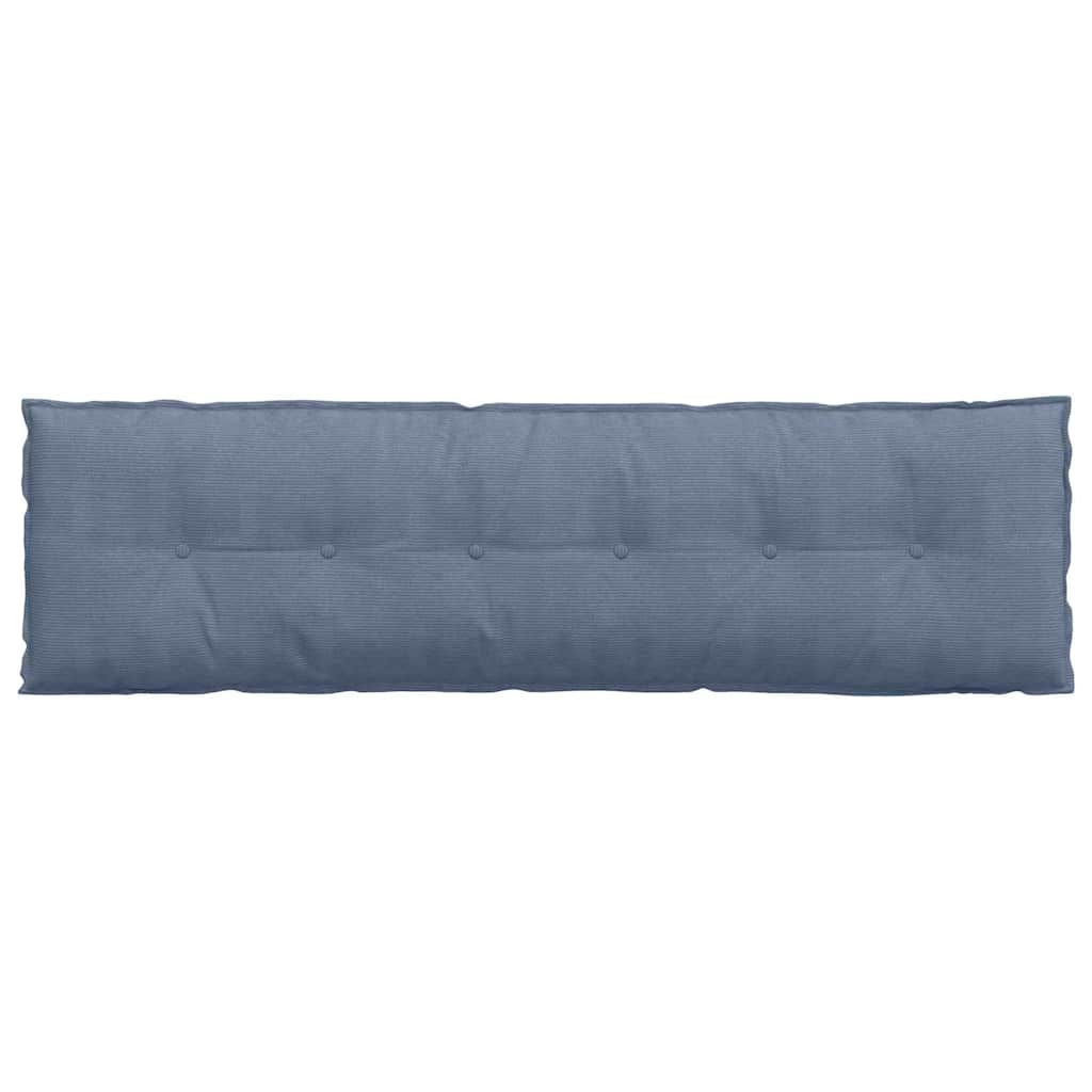Rückenkissen Blau 180 x 50 cm Cordstoff