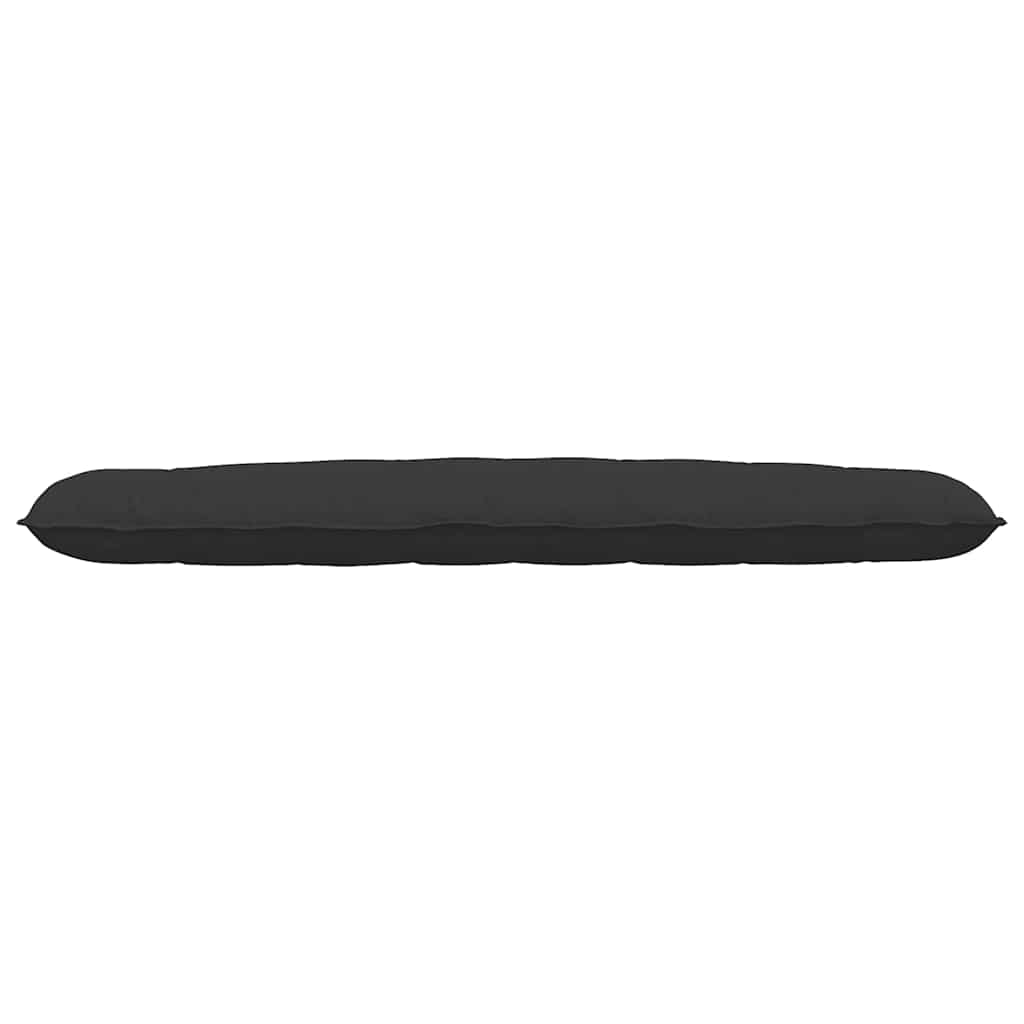 Rückenkissen Schwarz 200 x 50 cm Mikrofaserstoff