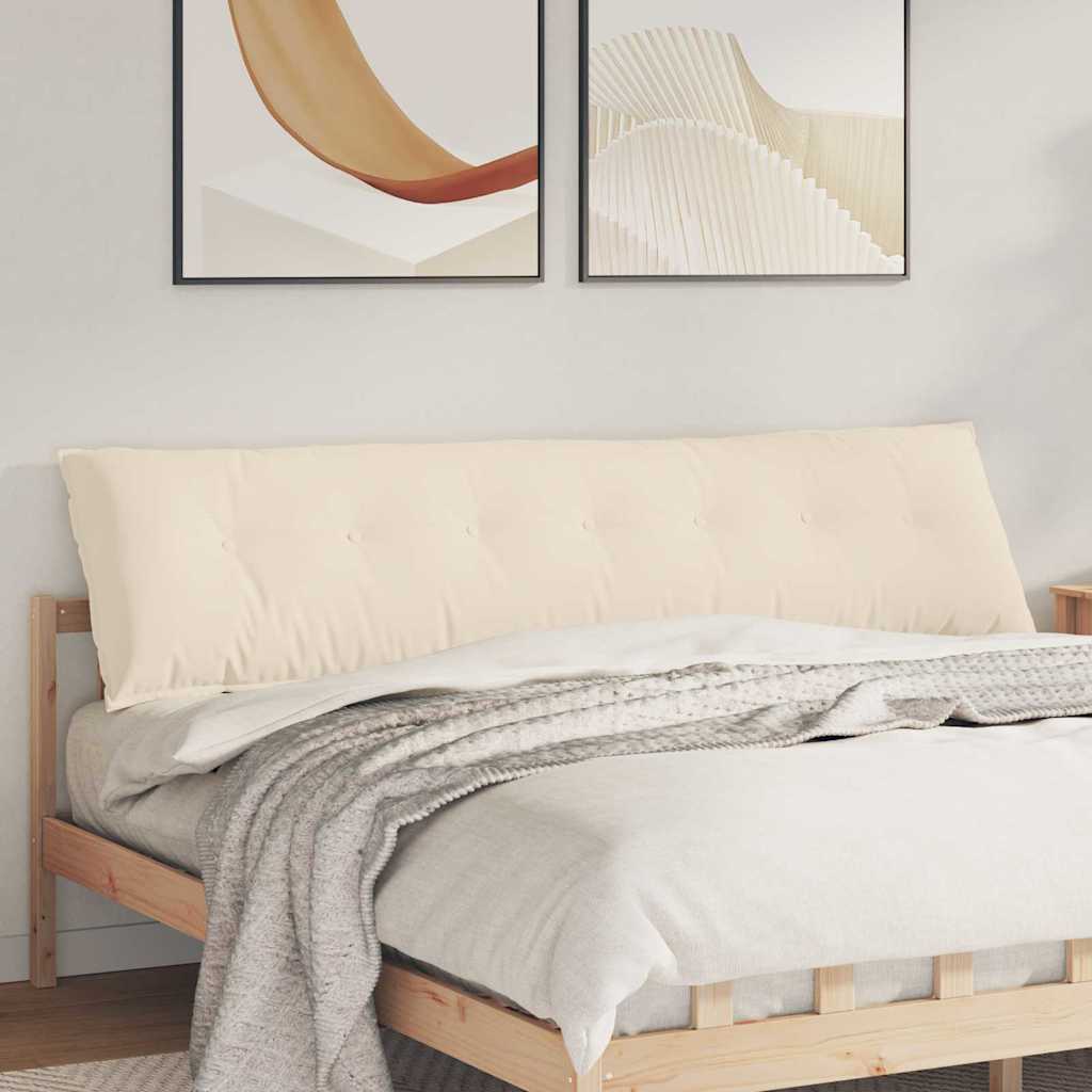 Rückenkissen Beige 200 x 50 cm Mikrofaserstoff