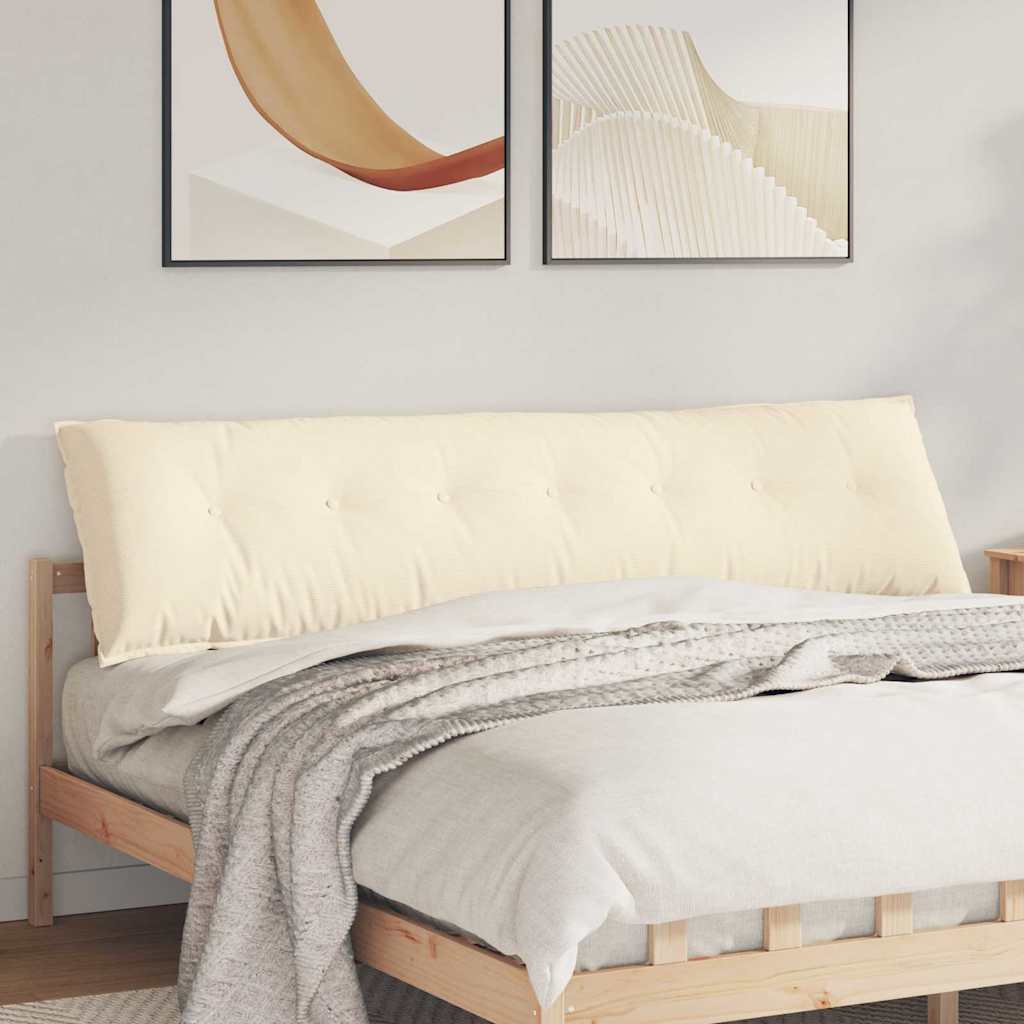 Rückenkissen Creme 200 x 50 cm Cordstoff