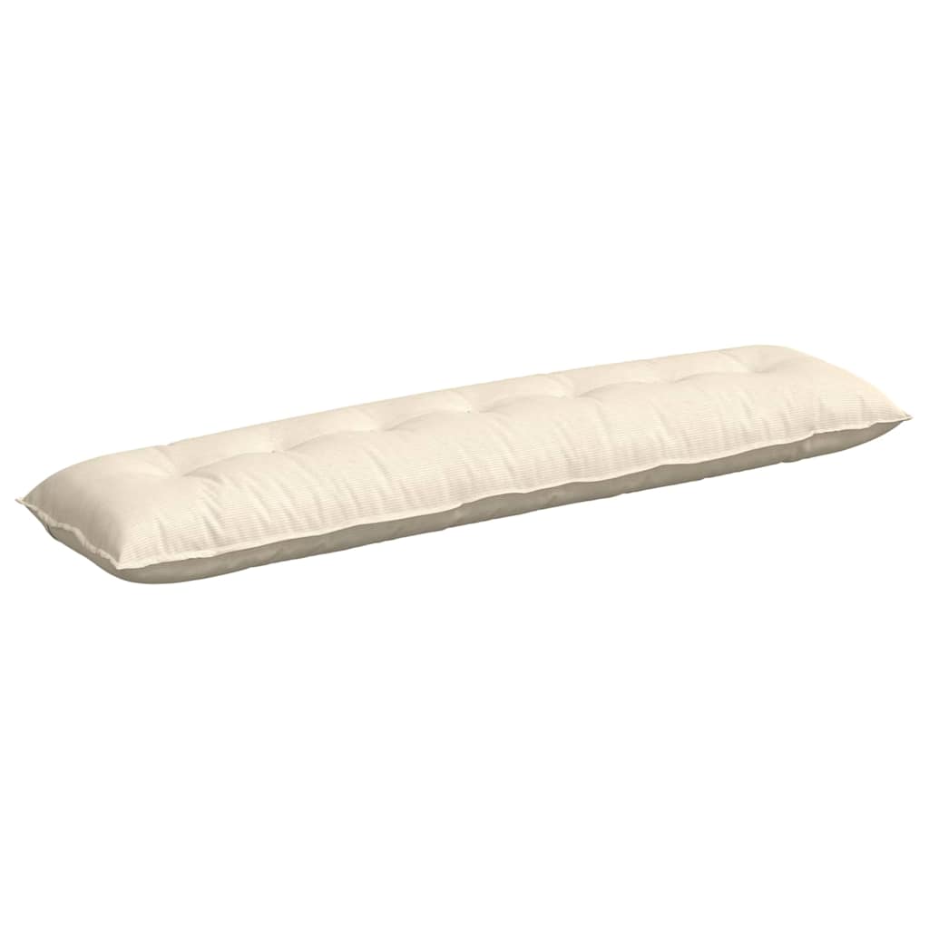 Rückenkissen Creme 200 x 50 cm Cordstoff