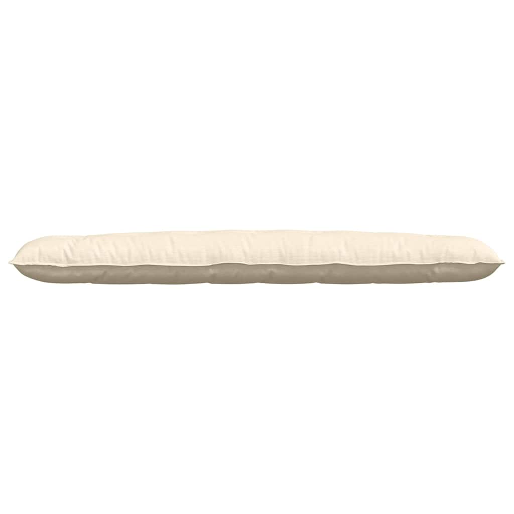 Rückenkissen Creme 200 x 50 cm Cordstoff