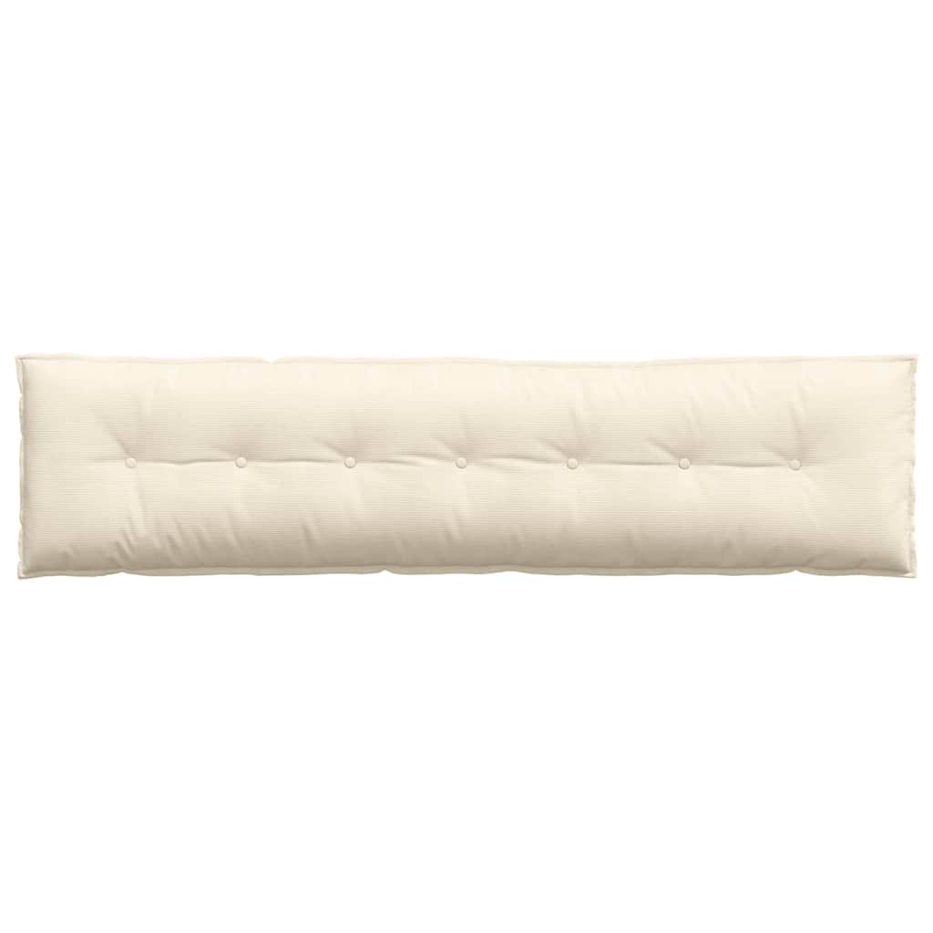 Rückenkissen Creme 200 x 50 cm Cordstoff