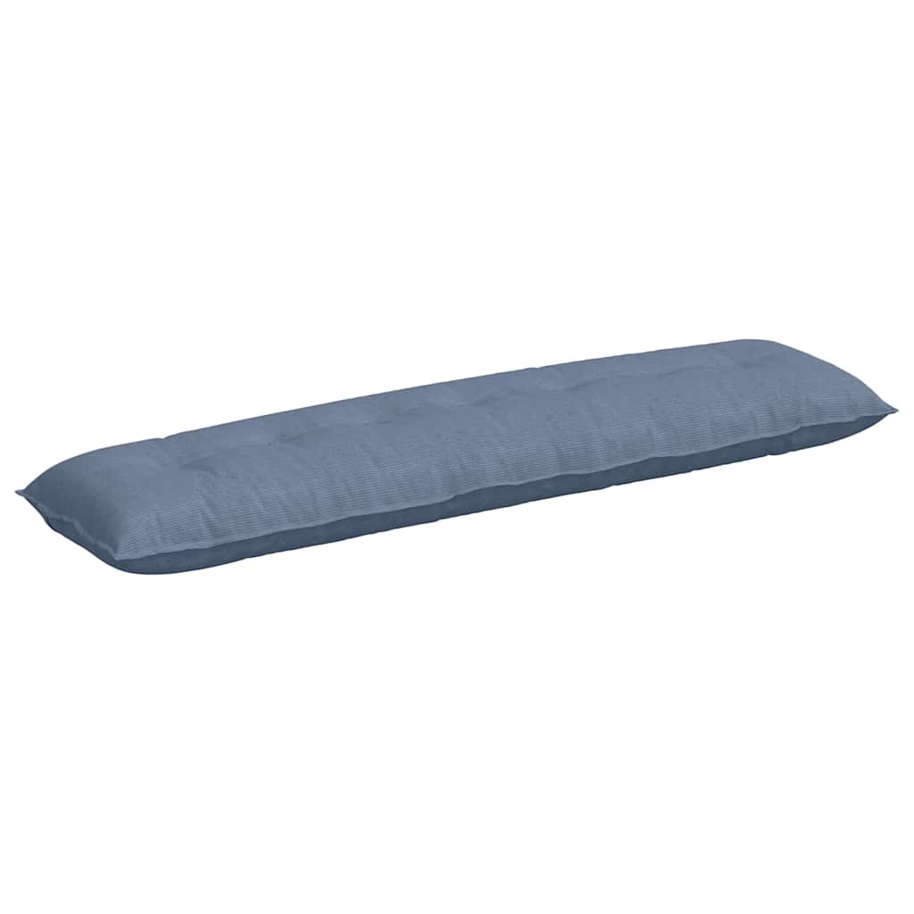Rückenkissen Blau 200 x 50 cm Cordstoff