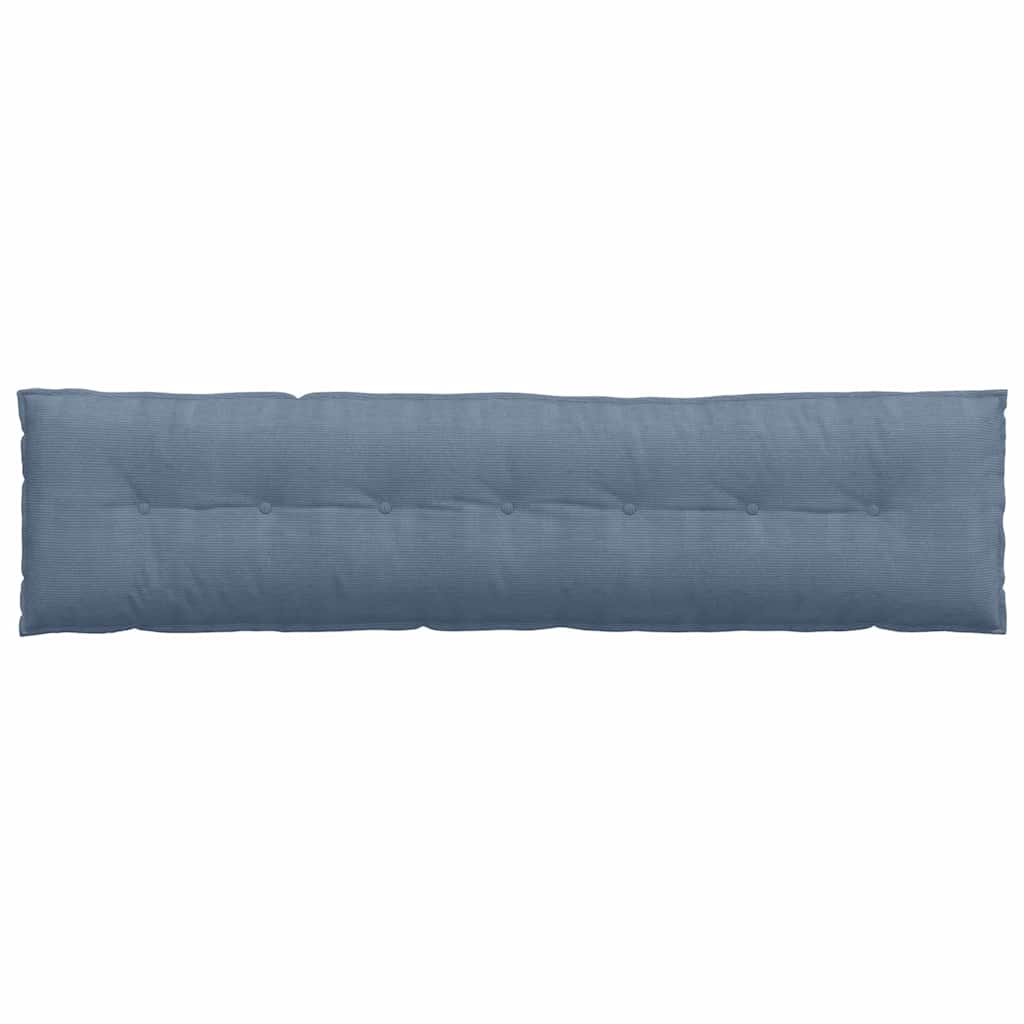 Rückenkissen Blau 200 x 50 cm Cordstoff