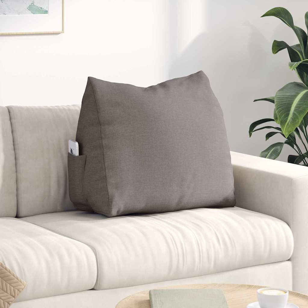 Rückenkissen Taupe 60 x 20 x 50 cm Stoff
