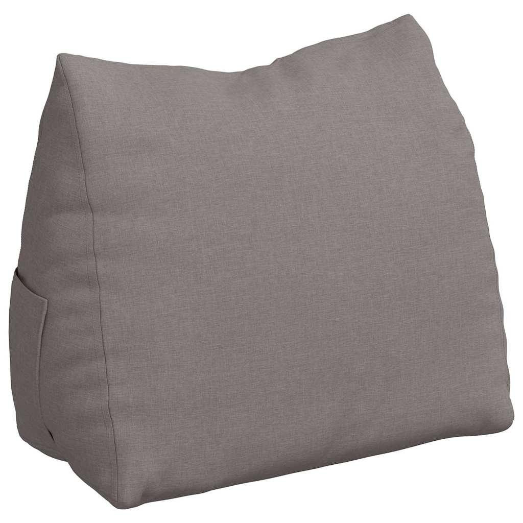 Rückenkissen Taupe 60 x 20 x 50 cm Stoff