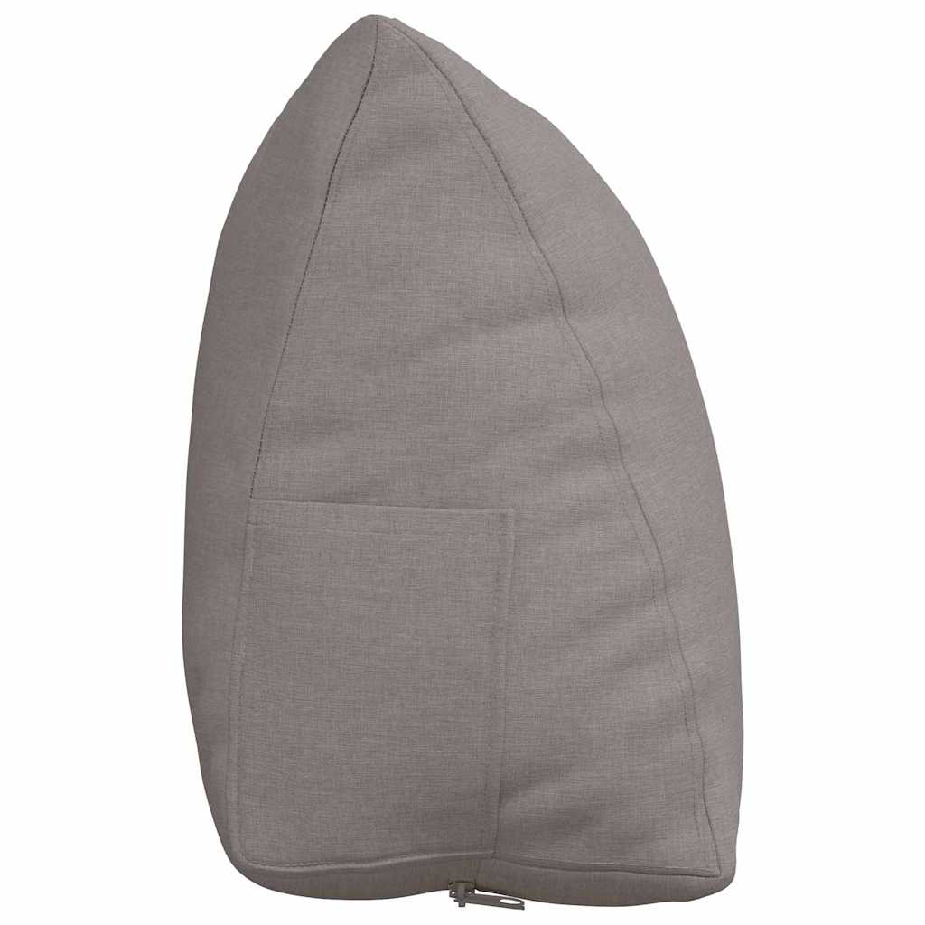 Rückenkissen Taupe 60 x 20 x 50 cm Stoff