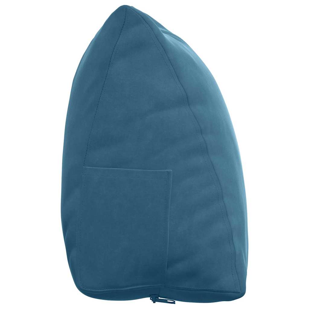 Rückenkissen Blau 60 x 20 x 50 cm Cordstoff
