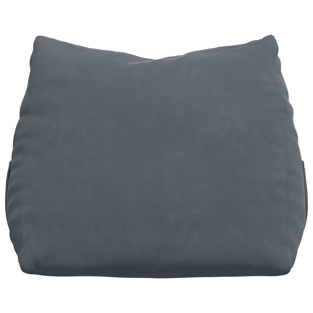 Rückenkissen Dunkelgrau 60 x 20 x 50 cm Cordstoff