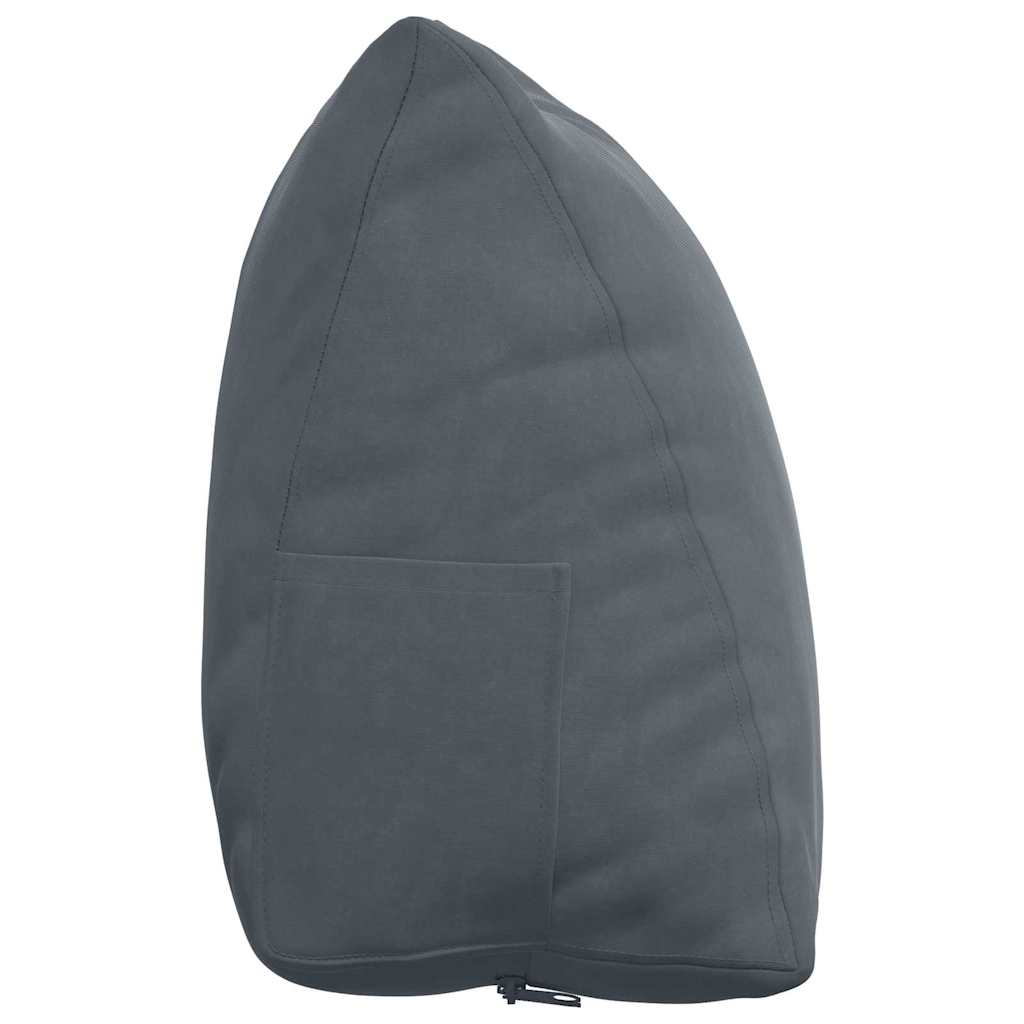 Rückenkissen Dunkelgrau 60 x 20 x 50 cm Cordstoff