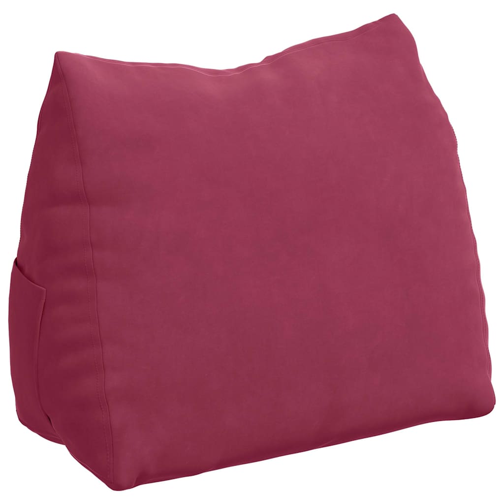 Rückenkissen Weinrot 60 x 20 x 50 cm Cordstoff